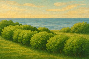 Rüzgârı yumuşatan düşük yükseklikte bitki bordürleri